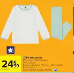 Cora x Carrefour Pyjama enfant offre