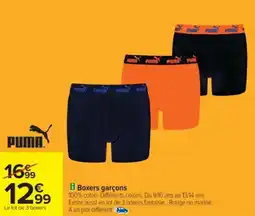 Cora x Carrefour PUMA Boxers garçons offre