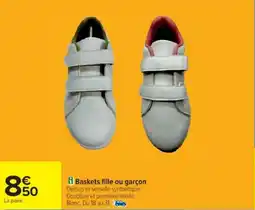 Cora x Carrefour Baskets fille ou garçon offre