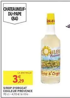 Intermarché SIROP D'ORGEAT COULEUR PROVENCE offre