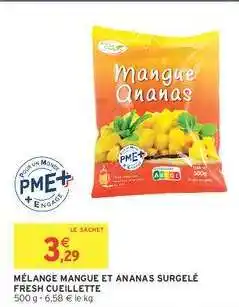 Intermarché MÉLANGE MANGUE ET ANANAS SURGELÉ FRESH CUEILLETTE offre