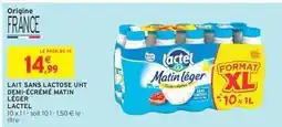 Intermarché LAIT SANS LACTOSE UHT DEMI-ÉCRÉMÉ MATIN LÉGER offre