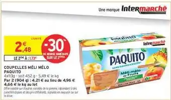 Intermarché COUPELLES MÉLI MÉLO PAQUITO offre