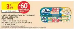 Intermarché Filets de Maquereaux au Vin Blanc et aux Aromates Petit Navire offre