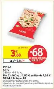 Intermarché Pinsa Ciro offre