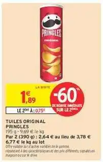 Intermarché Tuiles Original Pringles offre