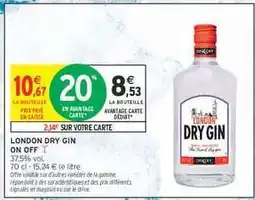 Intermarché London Dry Gin offre