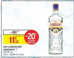 Intermarché GIN LONDON DRY GORDON'S offre