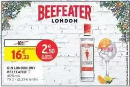 Intermarché GIN LONDON DRY BEEFEATER offre