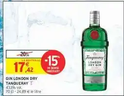 Intermarché GIN LONDON DRY TANQUERAY offre