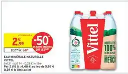 Intermarché Eau Minérale Naturelle Vittel offre