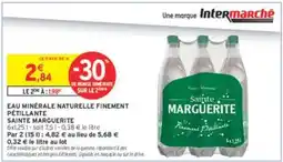 Intermarché Eau Minérale Naturelle Finement Pétillante Sainte Marguerite offre