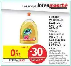 Intermarché LIQUIDE VAISSELLE ÉVASION EXOTIQUE APTA offre