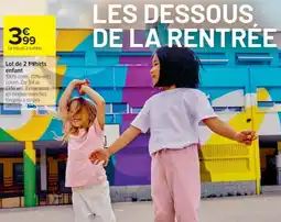 Cora x Carrefour Lot de 2 t-shirts enfant offre
