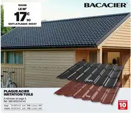 Brico Dépôt Plaque acier imitation tuile offre