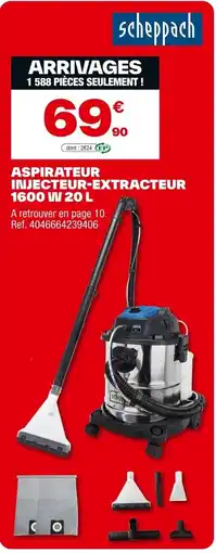 Brico Dépôt SCHEPPACH Aspirateur injecteur-extracteur 1600 w offre