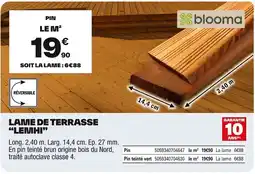 Brico Dépôt Lame de terrasse "lemhi" offre