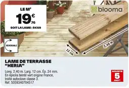 Brico Dépôt Lame de terrasse "heria" offre