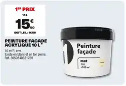 Brico Dépôt Peinture facade acrylique offre
