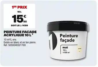 Brico Dépôt Peinture facade acrylique offre