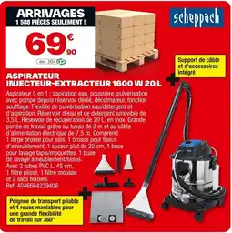 Brico Dépôt SCHEPPACH Aspirateur injecteur-extracteur 1600 w offre