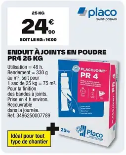 Brico Dépôt Enduit à joints en poudre pr4 offre