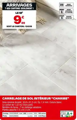Brico Dépôt Carrelage de sol intérieur "charme" offre