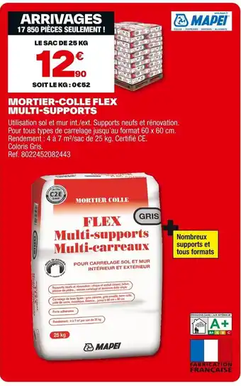 Brico Dépôt MAPEI Mortier-colle flex multi-supports offre