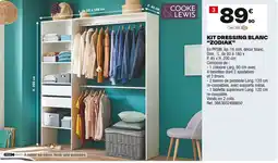 Brico Dépôt COOKE LEWIS Kit dressing blanc "zodiak" offre