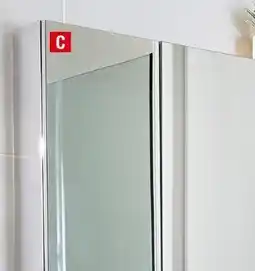 Brico Dépôt COOKE & LEWIS Armoire murale miroir l.60 cm ❝idalie" offre