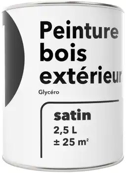Brico Dépôt Peinture bois 2,5 l glycéro offre