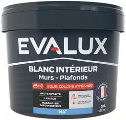 Brico Dépôt Peinture blanche 10 l sous-couche intégrée offre