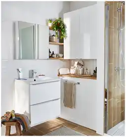 Brico Dépôt Meuble à suspendre l.60 cm blanc “idalie” offre