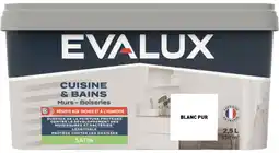 Brico Dépôt Peinture blanche 2,5 l cuisine et bains satin offre