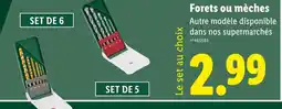 Lidl Forets ou mèches offre