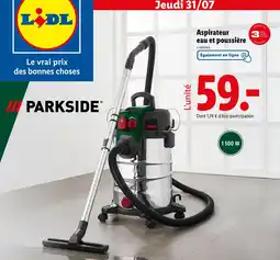 Lidl PARKSIDE Aspirateur eau et poussière offre