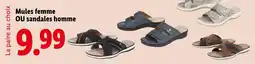 Lidl esmara Mules femme ou sandales homme offre