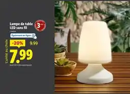 Lidl LIVARNO home Lampe de table LED sans fil offre