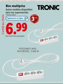 Lidl TRONIC Bloc multiprise offre