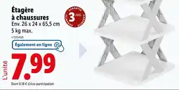 Lidl Livarno Étagère à chaussures offre
