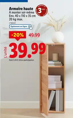 Lidl LIVARNO Armoire haute offre