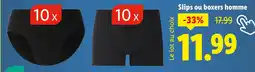Lidl Slips ou boxers homme offre