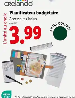 Lidl Crelando Planificateur budgétaire offre