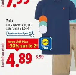 Lidl Livergy Polo offre