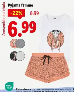 Lidl LIVERGY Pyjama femme offre