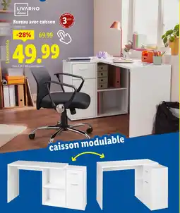 Lidl LIVARNO home Bureau avec caisson offre