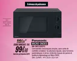 Blanc Brun PANASONIC Micro-ondes offre