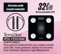 Blanc Brun TERRAILLON Pèse-personne offre