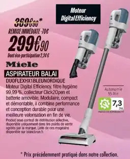 Blanc Brun MIELE Aspirateur balai offre