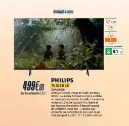 Cuisine Plaisir PHILIPS Tv qled 4k 50pus8550 offre